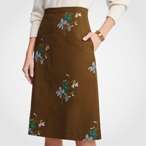 Embroiled Floral Skirt